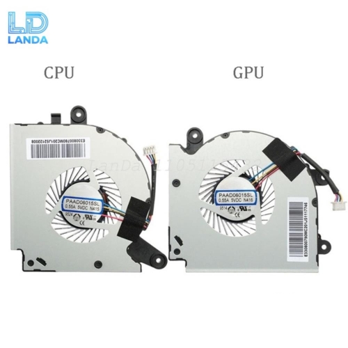 MSI GF75 MS-17F2F3F4F5 Thin 8RC 8RD 9SC 9SD 용 새 원본 CPU GPU 냉각 팬