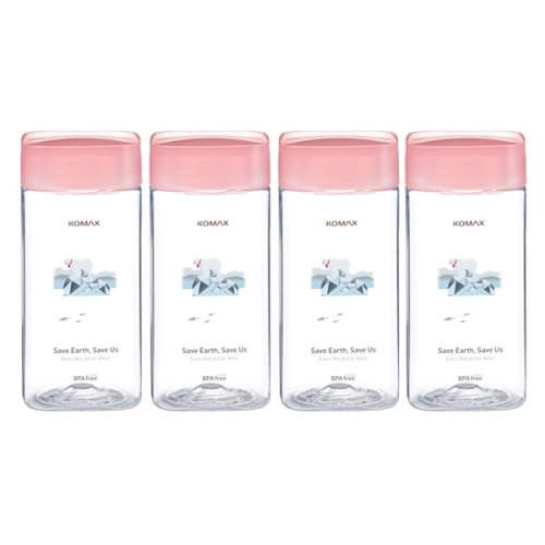 코멕스 스퀘어보틀 4p 북극곰 핑크 430ml_이미지