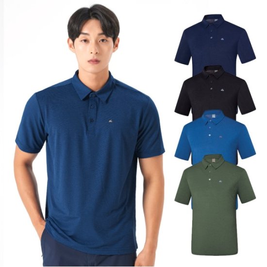 콜핑 옆트임 베이직 반팔 등산 카라 티셔츠 2102TK557M