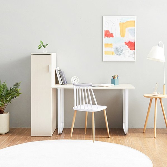 인터데코 P0000GFA 콤팩트 1인용 미니옷장 책상 세트