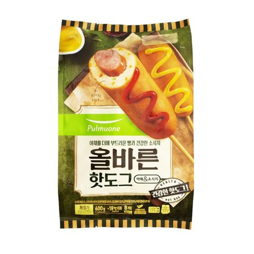 풀무원 올바른 핫도그 8개입 600g (1개)_이미지
