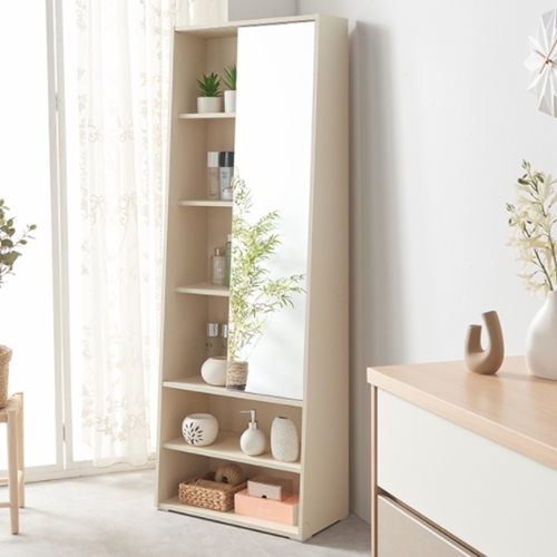 소티디자인 문라이트 슬라이딩 전신거울 수납장 화장대 600_이미지