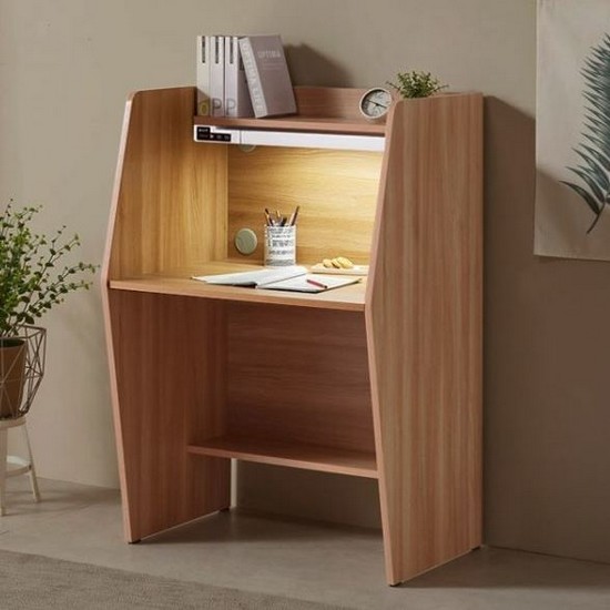 클로버 독서실책상+LED스탠드