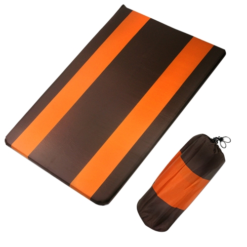 노마드 황동 2구 자충매트 더블 브라운 오렌지