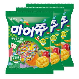 크라운제과 마이쮸 캔털루프 멜론+애플망고 284g (3개)_이미지