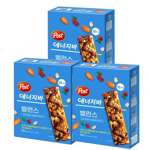 포스트 에너지바 밸런스 3개 500g