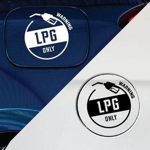 디자인황소 혼유방지 주유구 스티커 09 주유건 원형 LPG
