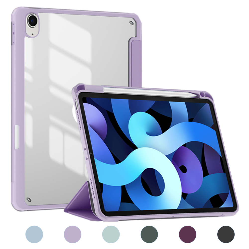 아이노비아 iPad Air 4세대 펜슬수납 클린투명 케이스_이미지