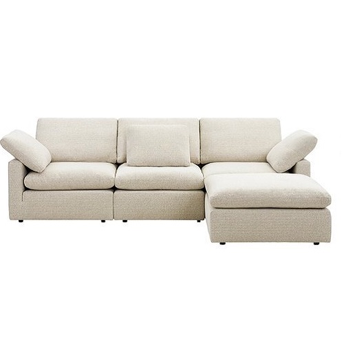 까사미아 캄포구스50 슬림 패브릭 소파 4인용 (스툴포함)_이미지