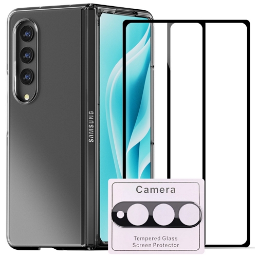 케이맥스 갤럭시Z 폴드4 지문인식 가능 전면+카메라 강화유리 보호필름 (액정 2매+렌즈 1매)