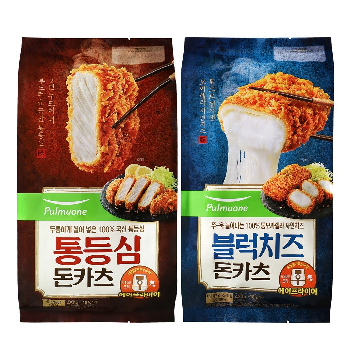 풀무원 통등심 돈카츠 450g x 1개+블럭치즈 돈카츠 420g x 2개 (1개)