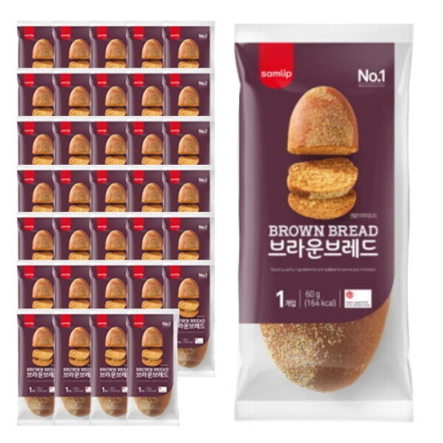 SPC삼립 브라운 브레드 60g (35개)