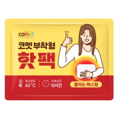 쿠팡 코멧 부착형 핫팩 48g (100개)