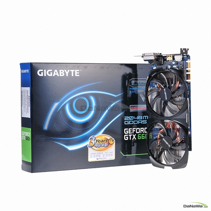 GIGABYTE 지포스 GTX660 TI UDV OC D5 2GB WINDFORCE 2X_이미지
