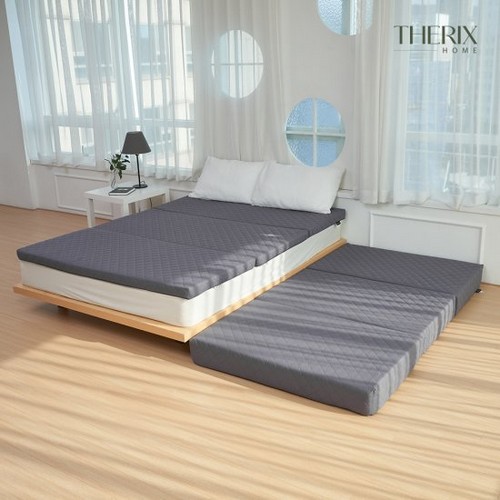 더릭스 3단 접이식 바닥형 토퍼 매트리스 SS