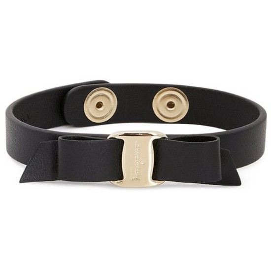 살바토레페라가모 페라가모 바라 보우 리본 레더팔찌_772500 0670549