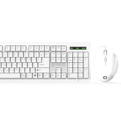 QSENN MK280 무선 키보드 마우스 세트 (화이트)_이미지