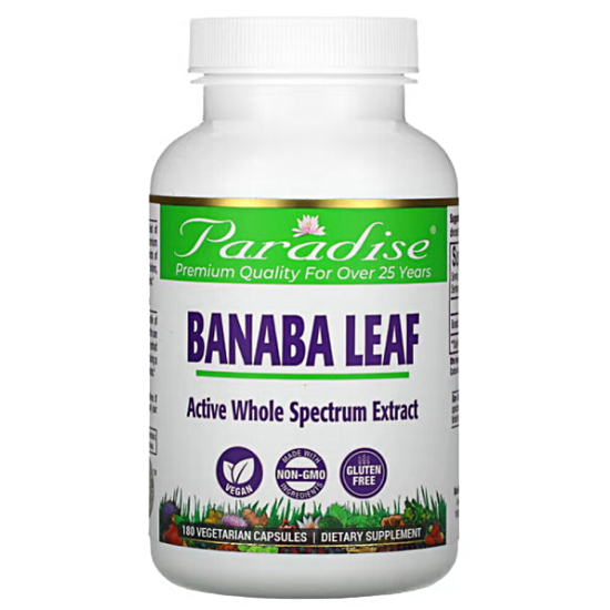 파라다이스허브 바나바 리프 250mg 180캡슐 (6개)_이미지