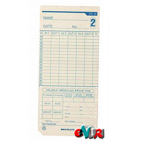 메리트 ER-M 출퇴근기록카드 (100매)