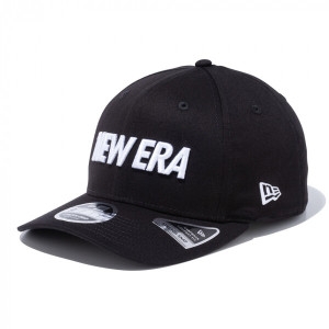  뉴에라 남성 9 FIFTY 스트레치 스냅 워드 마크 로고 블랙화이트 캡 13552069 모자