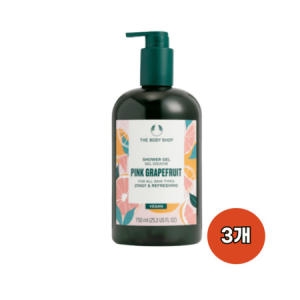 더바디샵 핑크 그레이프후룻 샤워젤 750ml (3개)_이미지