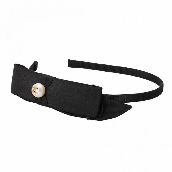 헤어밴드 CC 로고 리본 블랙 AAA845 B19733