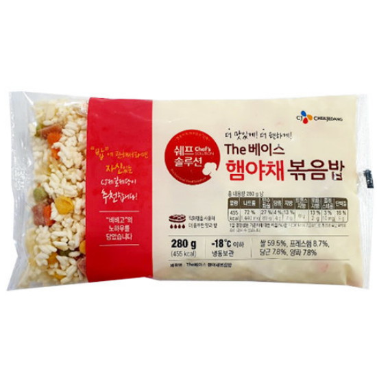 CJ제일제당 쉐프솔루션 THE베이스 햄야채 볶음밥 280g (10개)