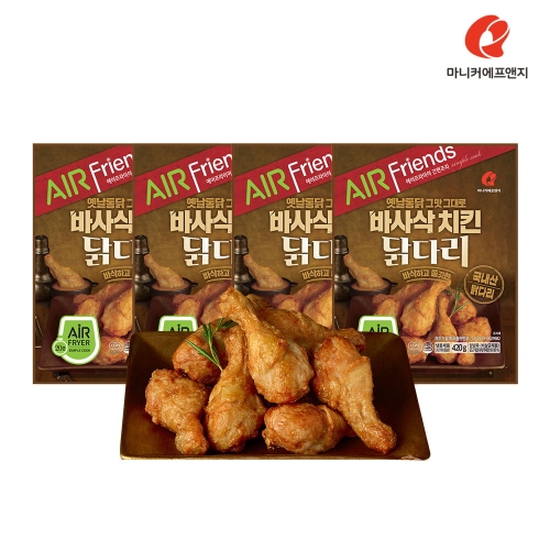 마니커 바사삭 치킨 닭다리 420g (4개)_이미지