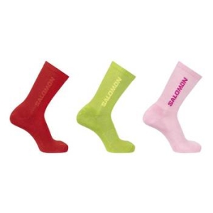 살로몬 에브리데이 크루 3팩 플레임 스칼렛 다크 시트론 Fairy Tale LC2628700 458139_이미지