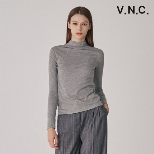 비지트인뉴욕 베이직 모크넥 티셔츠 VB9LTH1_이미지