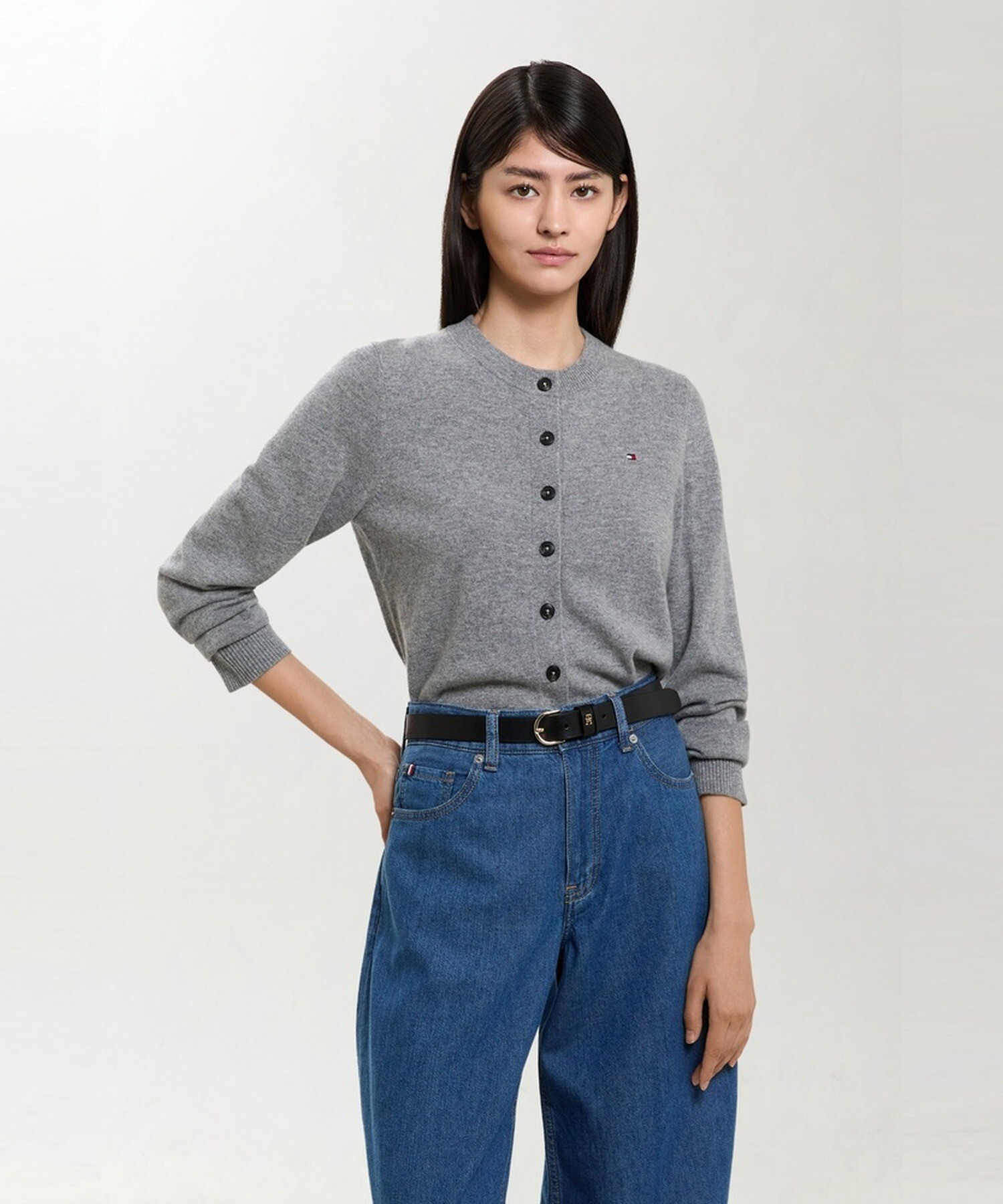 타미힐피거 캐시미어 블렌드 클래식 가디건 T22G7KCD060WT2P7D 7290922_이미지
