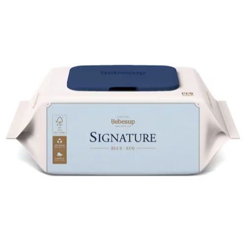 베베숲 시그니처 블루 에코 물티슈 캡형 70매 (10팩)_이미지