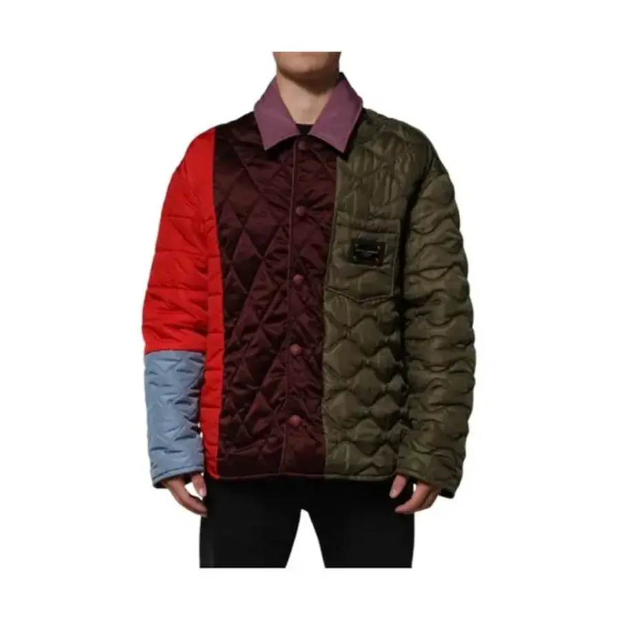 남자 자켓 멀티컬러 Patchwork Polyester퀼트 138353 점퍼