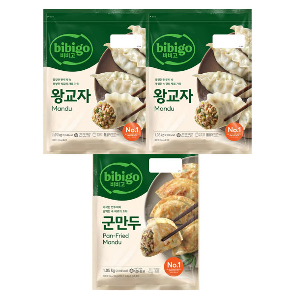 CJ제일제당 비비고 왕교자 1.05g x 2개 + 군만두 1.05kg x 1개_이미지