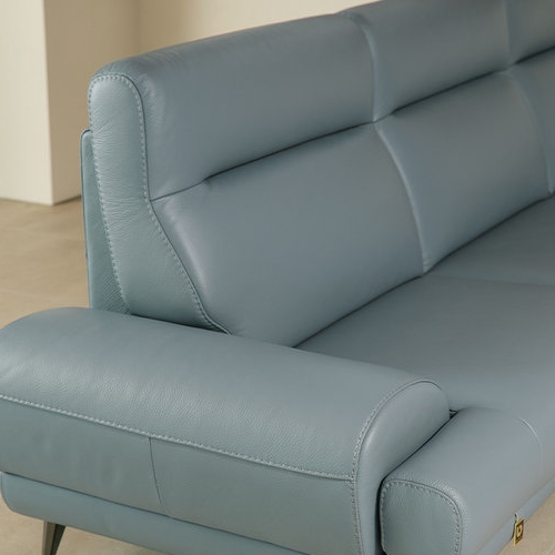 다우닝 클로 전체 천연가죽 소파 4인용 (스툴포함)_이미지