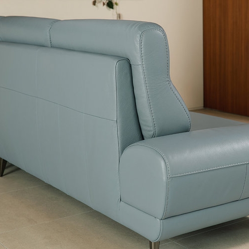 다우닝 클로 전체 천연가죽 소파 4인용 (스툴포함)_이미지