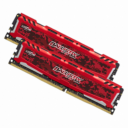 Ballistix DDR4-2400 CL16 Sports RED 패키지