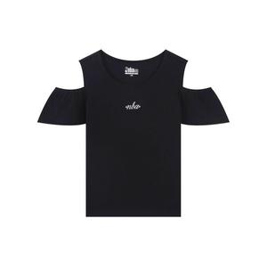 NBA-KIDS NBA 컷아웃 반팔티셔츠 블랙 (K252TS662P19)_이미지