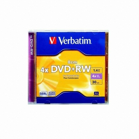 버바팀 DVD+RW 1.4GB 4x 쥬얼 1장 미니_이미지
