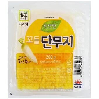 사조대림 대림선 꼬들 <b>단무지</b> 200g