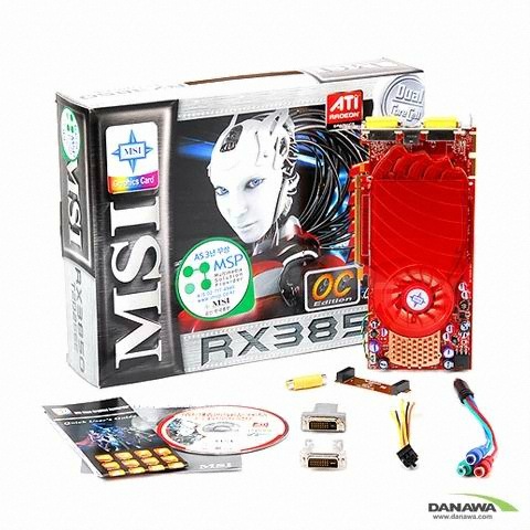 MSI 라데온 HD 3850 RX3850-T2D256E OC D3 256MB MSP_이미지