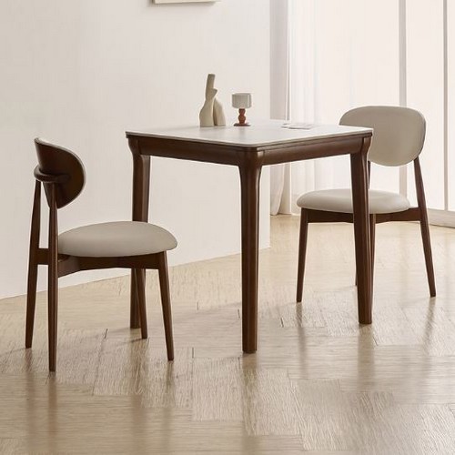 라로퍼니처 보나 포세린 통 세라믹 식탁 800 (의자2개)