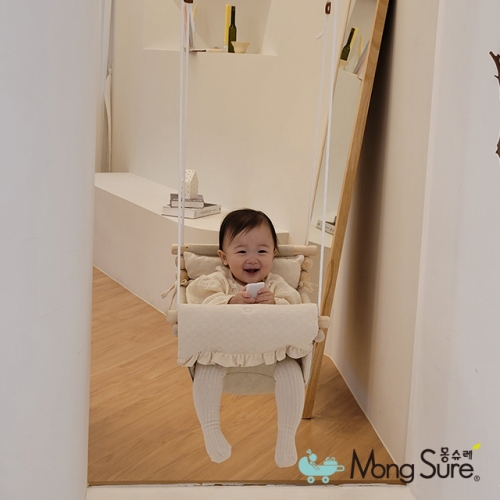 몽슈레 봉봉 스윙체어 멀티프레임 미포함/아기그네 바운서 점퍼루 아기텐트 4in1 만능놀이템_이미지