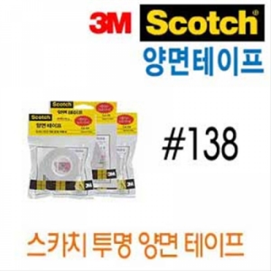3M 스카치 138 양면 테이프 리필 24mm x 10m (3개)