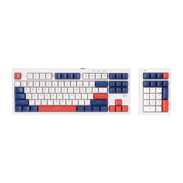 지클릭커 OFFICEPRO 사일런스M 멀티포지션 WK87+NK21 무선 (Gundam)_이미지