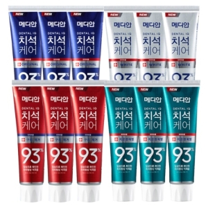 메디안 치석케어 치약 오리지널 12종 120g (1세트)_이미지