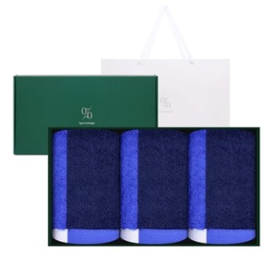 송월타월 미니바스타올 1퍼센테이지 40수 250g 3P 선물세트 (1개)_이미지