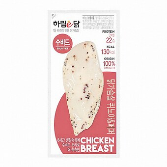 하림 하림이<b>닭</b> <b>닭</b><b>가슴</b><b>살</b> 퀴노아&페퍼 115g