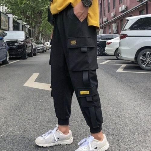 파파브로 모로엠 남성 스트릿 스타일 밴딩 카고 조거 팬츠 DMS-PTA-Q41390_이미지