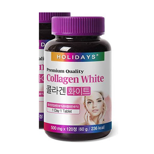 홀리데이즈 콜라겐 화이트 120정 (2개)